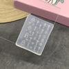 Nail Art Moulds Silicone Template Nail Designing Tool Lock Key Theme Silicone Handmade Molds for Manicure Creation