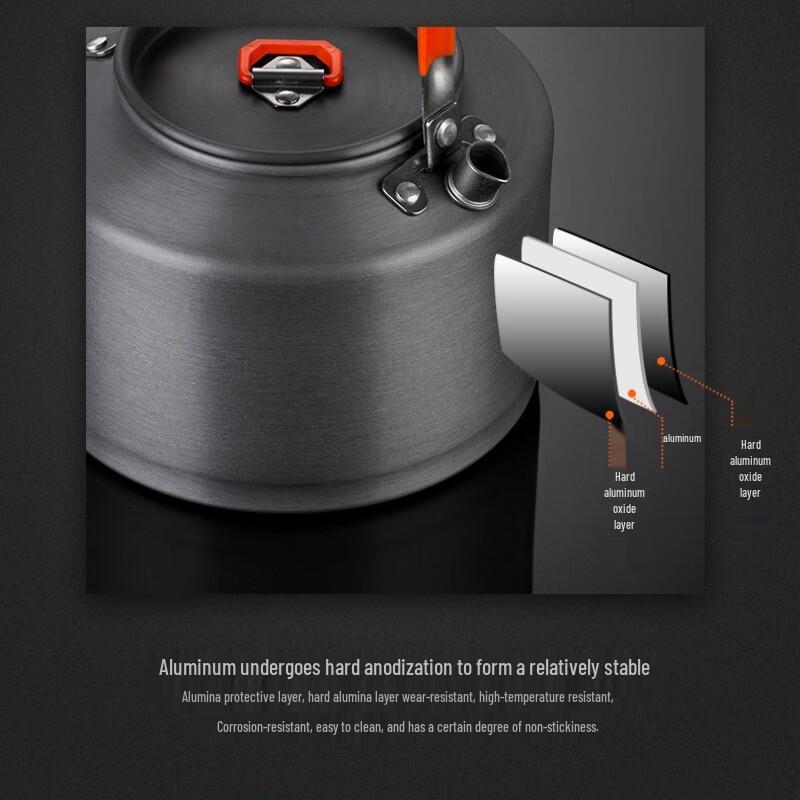 Outdoor Portable Aluminum Camping Kettle