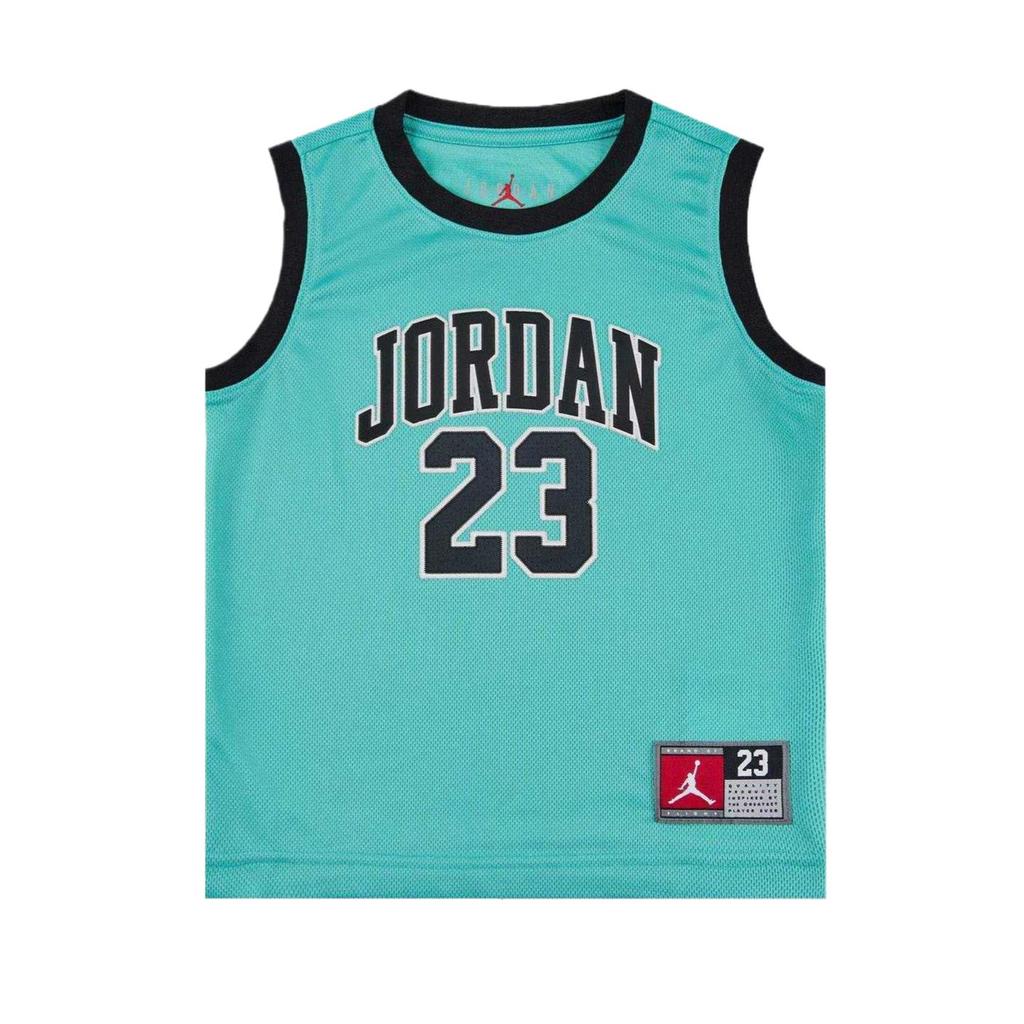 Nike Casual Sports Suit Soft Skin-Friendly Loose Comfortable Kids Suit Black Washed-Teal HF2234-013