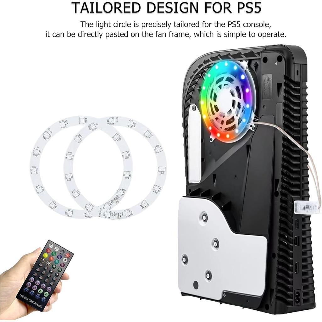 RGB LED světelná lišta, 8 barev, 400 efektů, synchronizace s hudbou, světla měnící barvu, DIY dekorační příslušenství, prstencové světelné pásky pro PS5, ovládání pomocí aplikace/IR dálkového ovladače