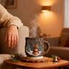 Festival Holiday Coffee Cup Dishwasher Safe Ergonomic Grip for Family Gatherings Office Use Hot Chocolate Beverages