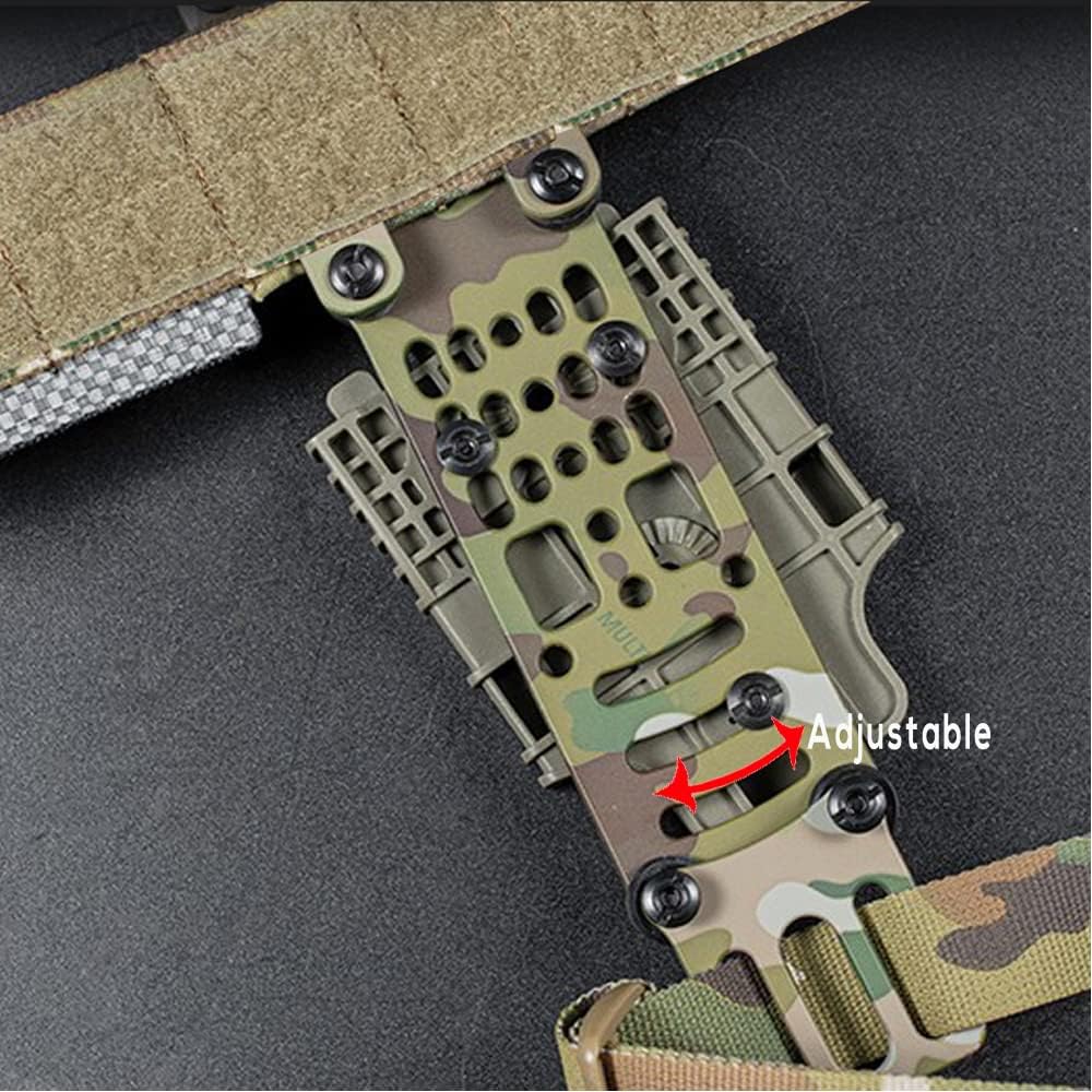 Metal Modular Pistol Holster Adapter, Compatible QLS Platform,Tactical Holster Drop Leg Hanging Extension Plate Adapter