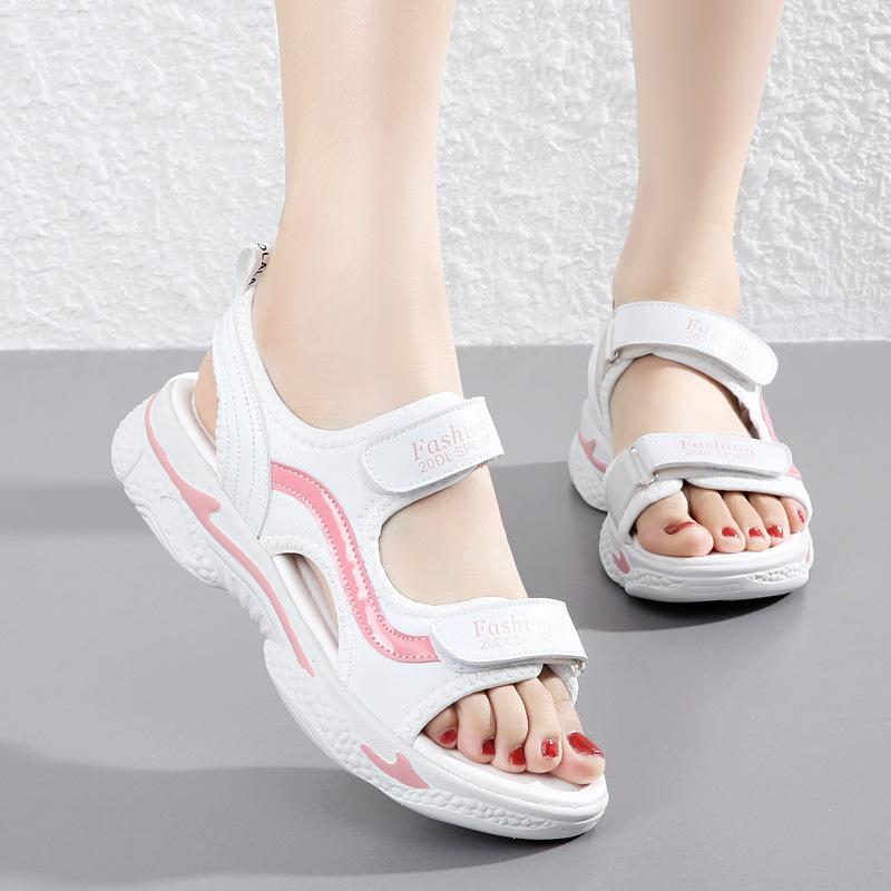 Women's Hiking Walking Open Toe Sandals Outdoor Water Sandles Athletic Adjustable Strap Sandals Comfortable Arch Support Platform Slides for Women