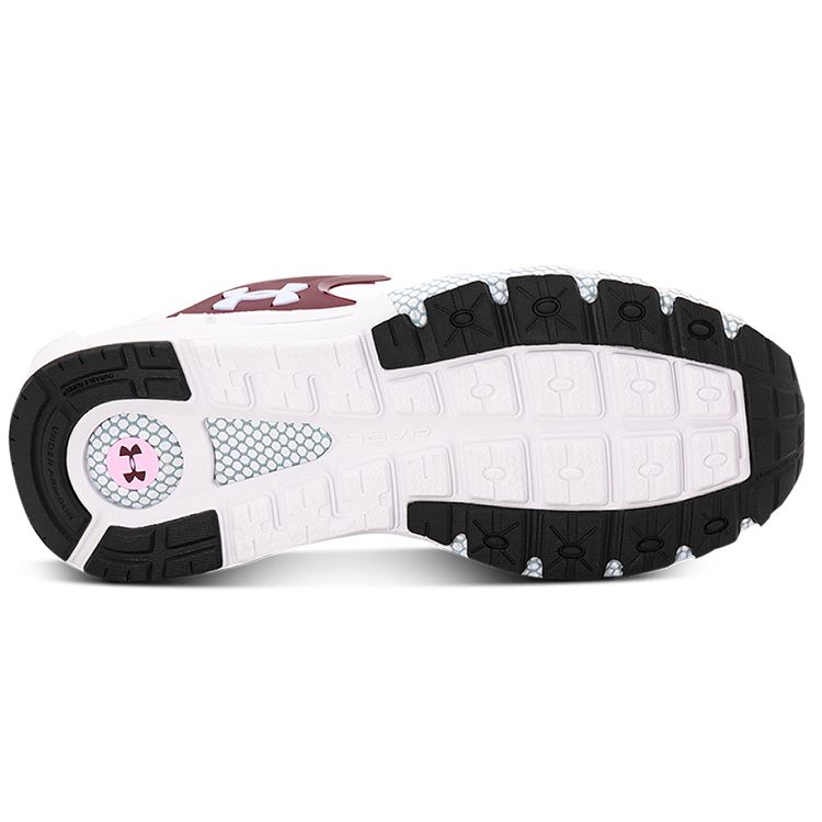 Under Armour Hovr Mega Movement Nm Durable Low-Top Running Shoes Women sneaker White Gray Red 3023873-107