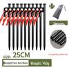 Steel Tent & Tarp Pegs: Thickened, Windproof, Long Camping Peg Set for Outdoor Use
