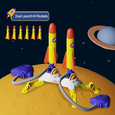 Dětská vzduchová raketa, nožní pumpa, odpalovač, hračky, sportovní hra, skok, dupání, venkovní dětská hrací sada, hračka, lisované raketomety, pedál, hry, hračka