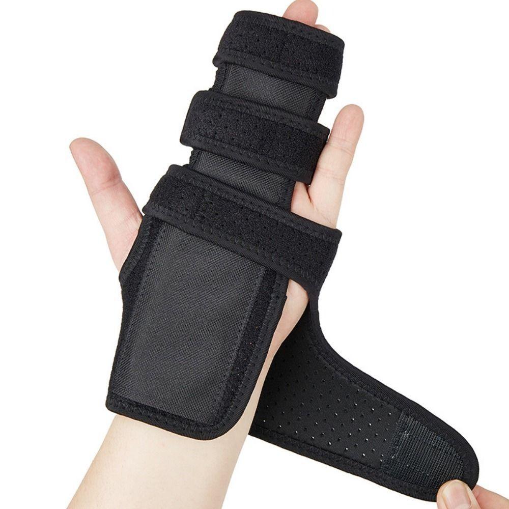 Adjustable Double Fingers Splint Left/Right Locking Hand Support Brace Soft Stroke Straightening Finger Protector Ring Fingers