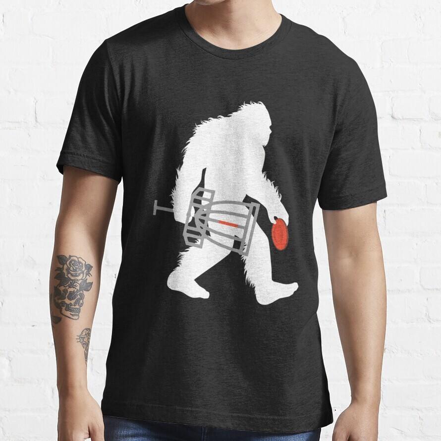 New Bigfoot Disc Golf Cryptid Sasquatch Disc Golfer Essential T-Shirt SizeS-5XL