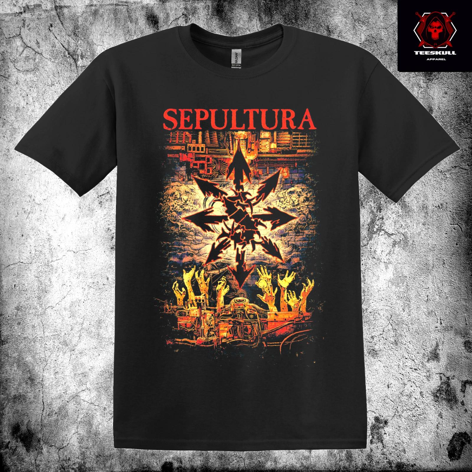 Sepultura Heavy Rock Band Premium Heavy Cotton Unisex T-Shirt 4XL