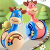 Sliding Deer Baby Tumbler Rattle Learning Education Toys Newborn Teether Infant Hand Bell Mobile Press Squeaky Roly-Poly Toy