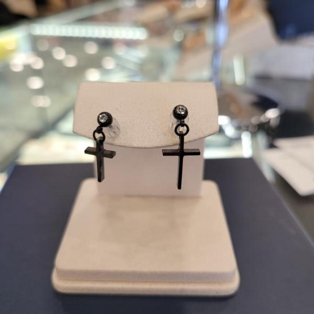 ARTRIA Surgical Steel Cross Piercing ATPPCSC0036BKF
