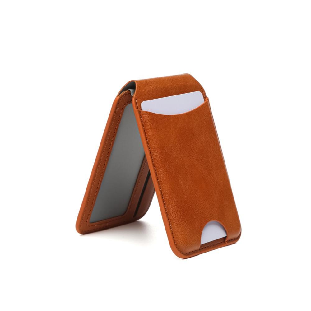 Adjustable iPhone Magnetic Stand & Foldable MagSafe Card Holder Sleeve
