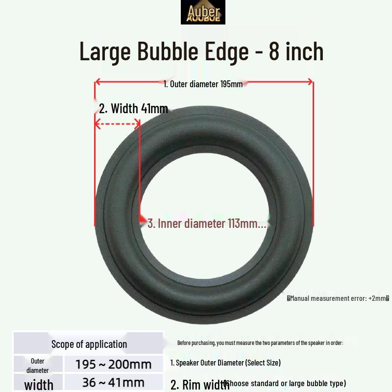 JBL Speaker Repair Foam Surround: Replacement Edge for 3/4/6/6.5/8/10/12 Inch Folding Ring