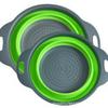Foldable Round Draining Basket - Plastic Filter for Washing Vegetables & Fruits