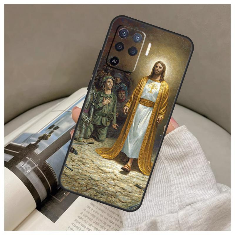 God Jesus Case For Oppo A80 A60 A40 A5 Pro A15 A16 A17 A57 A77 A94 A74 A54 A76 A96 A18 A38 A58 A78 A98