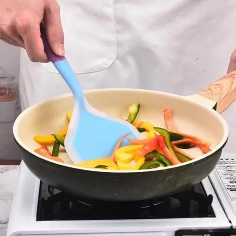 Household Cooking Spatula Kitchen Food Grade Yoki Cooking Stall Cake Spatula High Temperature Non-stick Special Silicone Spatula