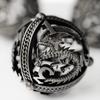 Set di Dadi Metallici per DND, Design Unico a Sfera Rotonda Vuota per un Migliore Rotolamento, Bellissimo Set di Dadi Metallici Drago per D&D, Giochi di Ruolo