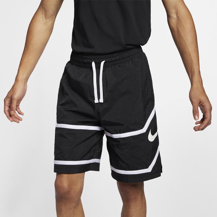 Nike Throwback Basketball Sports Breathable Shorts Men Bottoms Black White AJ3899-010