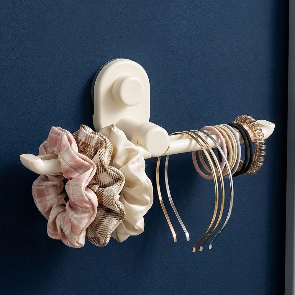 2 Pieces L-Shape Hairband Storage Hook Wall Mounted Hair Tie Display Holder  Bedroom