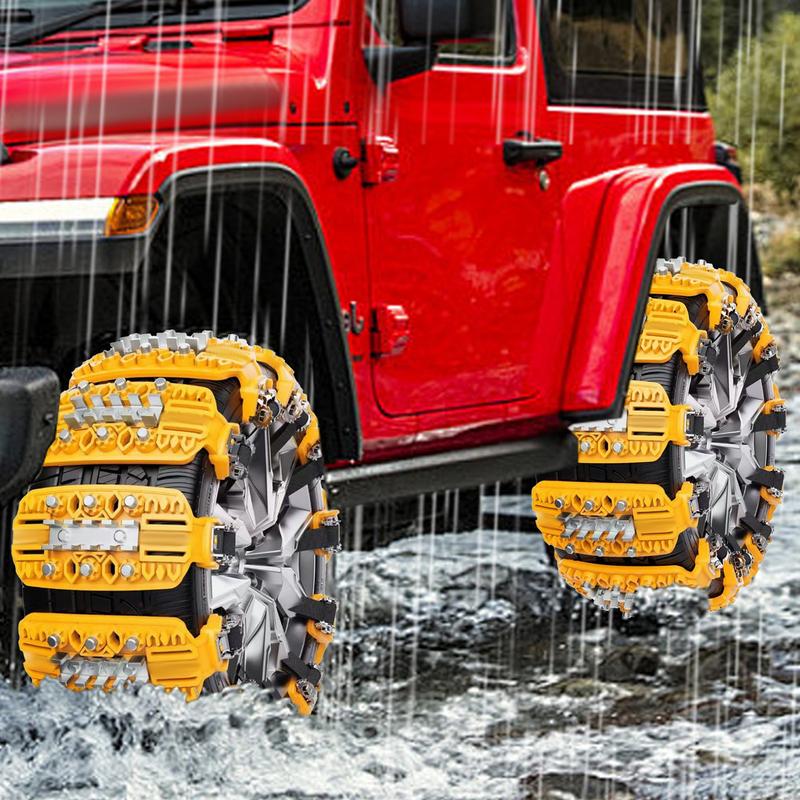 Catene da neve antiscivolo riutilizzabili per auto Catene da neve per auto/SUV/pick-up Catene di sicurezza per neve, ghiaccio, fango, set da strada