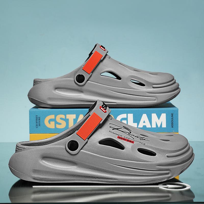 Summer Men's Clogs Sandal Outdoor Slippers Men Garden Shoes Flat Sandals Male Sneakers Leisure Slides Summer Casual Shoes