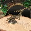 Brass Sea Horse Metal Statue Tabletop Decorated With Retro Deep-Sea Animal Statue Crafts