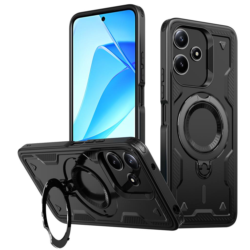 Magnetic Case For Xiaomi Redmi 13 4G/5G/Redmi 12 4G/5G (Global)/Note 13R 5G/Note 12R 5G/Poco M6 4G/M6 Pro 5G/M6 Plus 5G Phone Cover