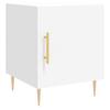 VidaXL Table de chevet blanc 40x40x50 cm bois d’ingénierie 827532