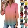 Camisas de Manga 3/4 para Mujer Camisetas Gráficas Camisas Tops Básicos Casuales Jerséis