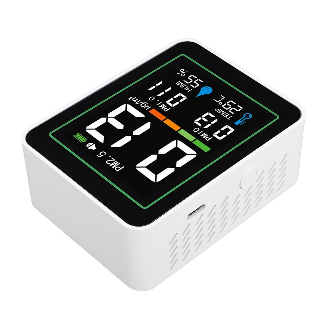   Quality Meter Indoor 5 in 1 PM2.5 PM10 PM1.0 Temp Humidity Detect Tester Portable Smart Infrared Dust Sensor