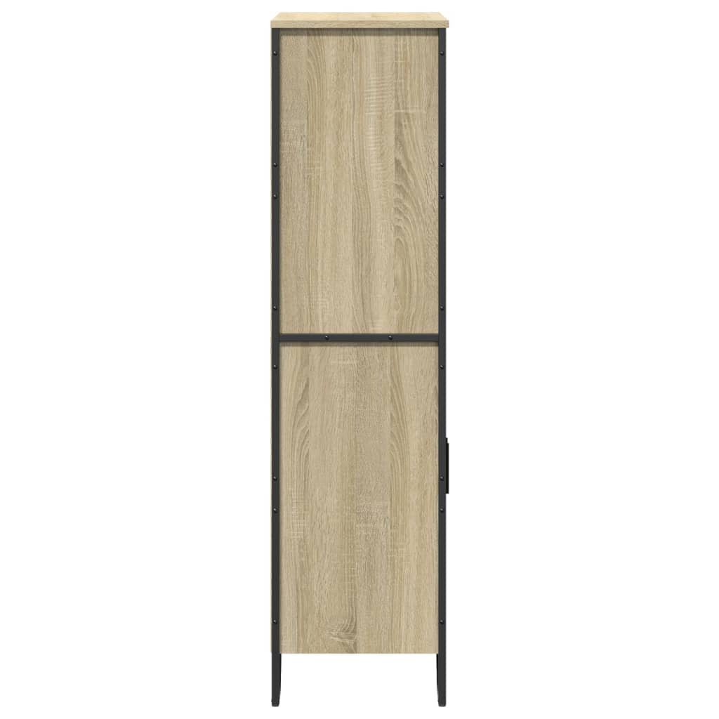 Vidaxl Wysoka Szafka, Dąb Sonoma, 79,5X35,5X137,5 Cm