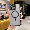 For Magsafe Magnetic Wireless Charging Luxury Matte Phone Case For iPhone 16 Pro Max E 14 11 12 13 15 Pro Max Plus Bumper Cover
