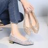 Sweet Flats for Women Summer Casual Slip on Pointed Toe Leisure Shoes for Women Solid Butterfly Knot Platform Flats Plus Size