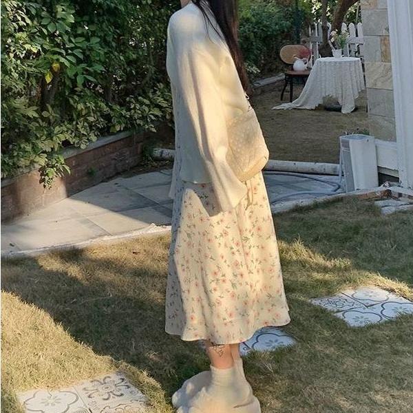 Casual Dress Gentle Floral Halter Dress Thin Section of A Hundred with Thin Sleeveless Dresses