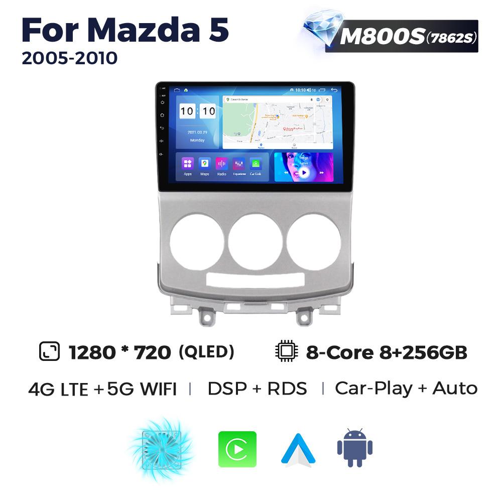 Navifly Android 2 Din Car Radio Multimedia Video Player For Mazda 5 Mazda5 2005-2010 Navigation GPS Head Unit Carplay WIFI DSP