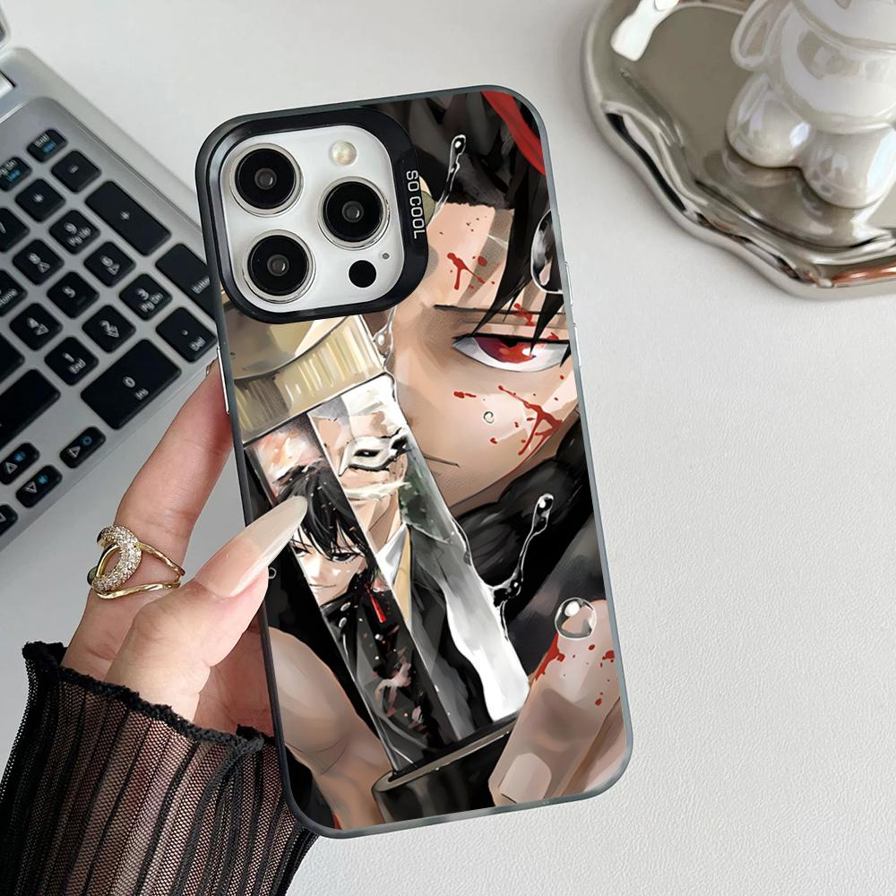Anime K-Kagurabachi Phone Case Matte Colored Silver For Iphone 16 15 14 Pro 13 12 Plus 11 7 8 Max Luxury Cover