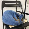 Women's Vintage Denim Hobo Bag Zipper Crossbody Bag All-Match Bag For School Work