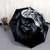 Yin Yang Tiger: A Unique Fusion of Strength and GraceUmbrella, Portable 3-Fold Compact Umbrella,Christmas Gift ES575