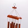 Bamboo Wind Chime Pendant - Unique New Chinese Style Wooden Tube Decoration, Perfect Scenic Gift & Photo Prop