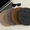 Autumn Winter New Leopard Print Knitted Beret Women Daily Wear Travel Shopping Korean Style Retro Fashion All-Match Painter Hat