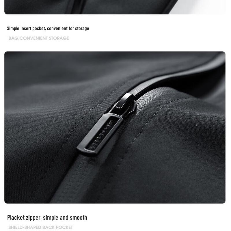 FIRS Men's Spring Autumn Business Casual Stand Collar Jacket