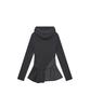 Tansanmageunesyum Button Hooded Layered Dress (Charcoal)
