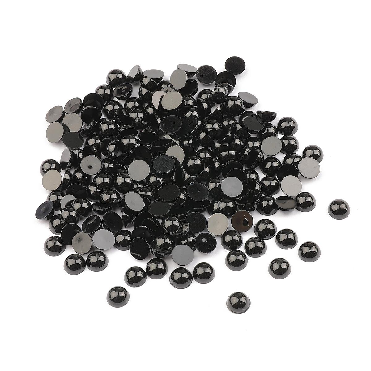 

20-100 шт./пакет, черные акриловые безопасные глаза, овальные бусины с плоской спинкой для куклы-медведя, кукольного животного, поделки своими руками, детские игрушки, аксессуары для глаз 6mm 200pcs чёрный