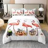 Bats Black Duvet Cover for Youth, Halloween Party Theme Comforter Cover,Microfibre Bedding Sets, Children's Bed Linen