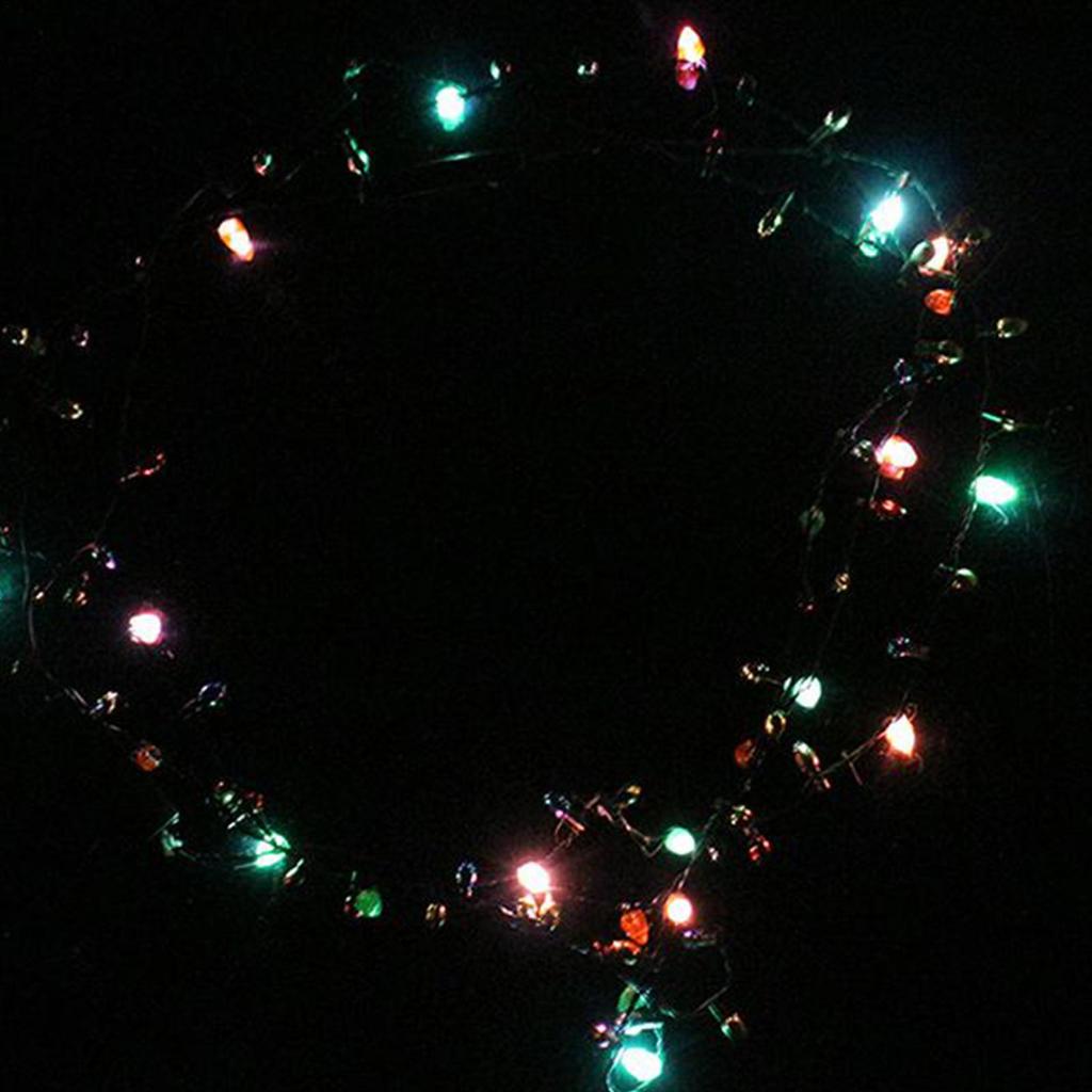 Christmas Necklace LED Bulbs Necklaces Holiday Accessories For Kids Men Women Festival Celebration Stage Show Theater