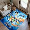 Bluey's Soccer Adventure Customize Text Floor Rug Office Rug Suitable for Game Room Hallway Dormitory Study Room Anti-slip Rug Decorate Offices