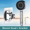 New Filter Booster Shower Head Four-speed Adjustment With Water Seal Multifunctional Home Shower Bathroom Accessories