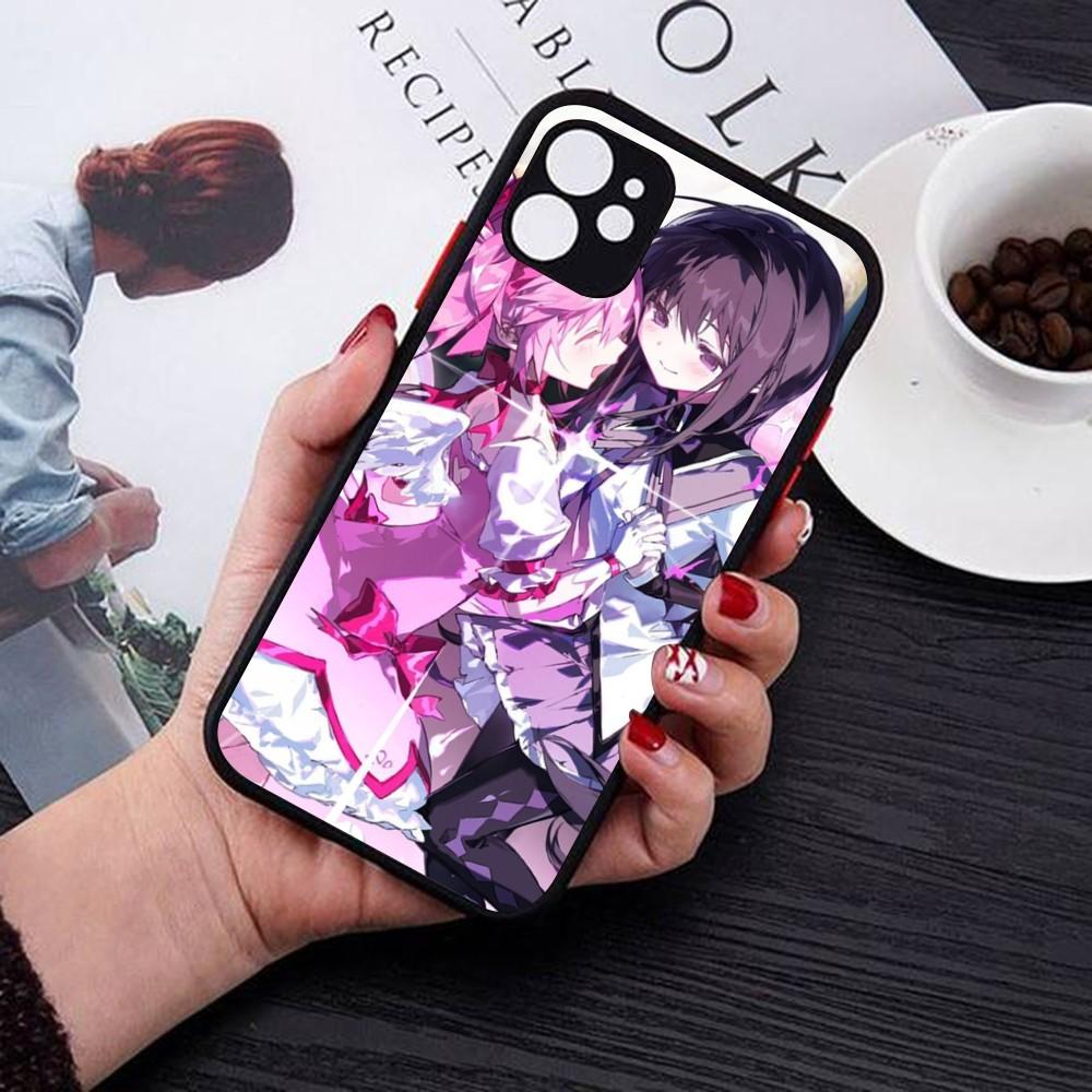 Puella Magi Madoka Magica Phone Case For IPhone 14 11 12 13 Mini Pro Max 8 7 Plus X XR XS MAX Translucent Matte Cover
