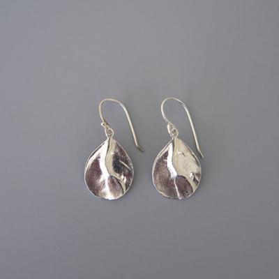 DE MOON Melt Drop Silver Earrings