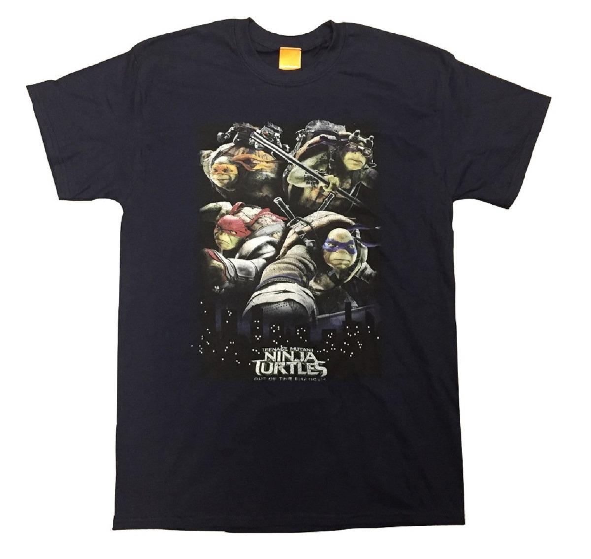 Teenage Mutant Ninja Turtles Out Of The Shadows Movie Adult T-shirt L